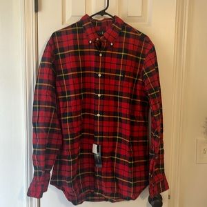 MWT Ralph Lauren Men’s plaid shirt size Large